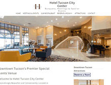 Tablet Screenshot of hoteltucsoncitycenter.com